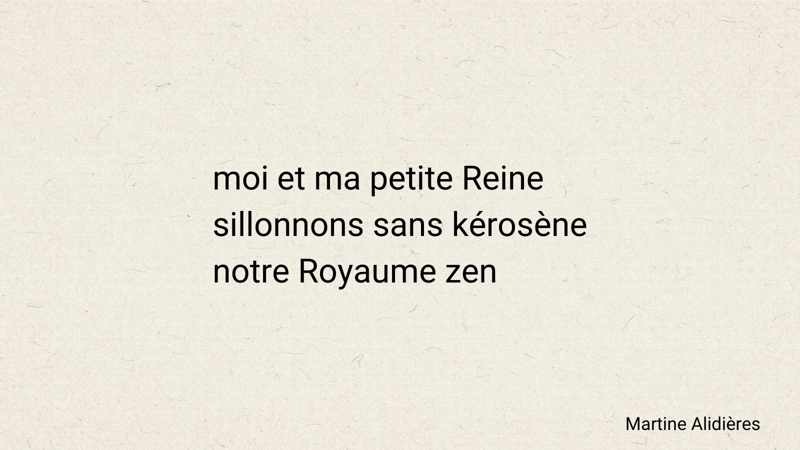 cette image met en avant un haïku sur le thème de la sobriété énergétique