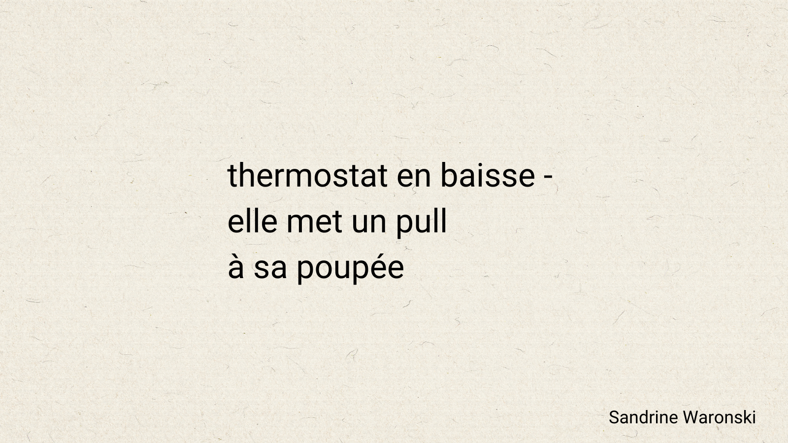 cette image met en avant un haïku sur le thème de la sobriété énergétique