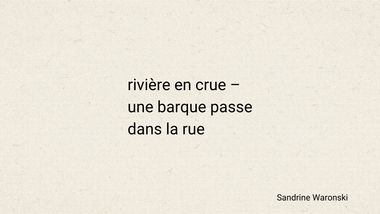 haïku pour le climat